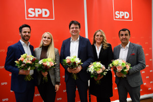 Die Listenführer zu Landtags- und Bezirkswahl mit Spitzenkandidat Florian von Brunn