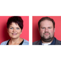 Porträtfotos von Caroline Linner und Thomas Grämmer